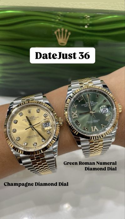 Rolex Date-Just Diamond Champagne 36mm ETA 3235