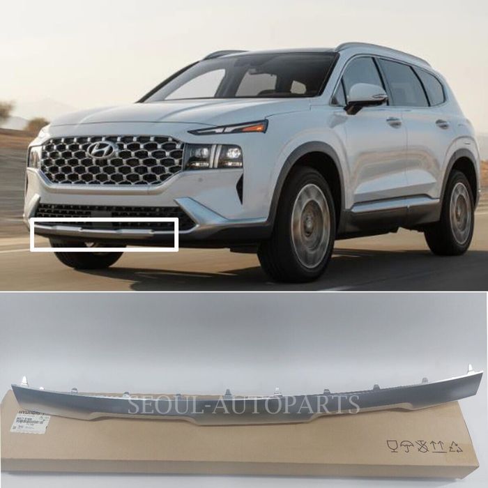 Нижняя накладка бампера Hyndai Santa Fe 2022 г.в. 4 поколения