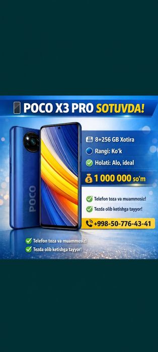 Poco X3 Pro sotiladi