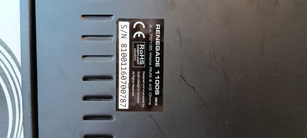 Усилвател Renegade Ren1100S mk3