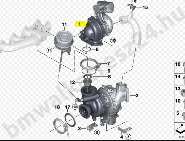 Turbina (turbo) BMW 125D , 225D, 325D, 425D, X5 25d (F20 F21 F22 F2