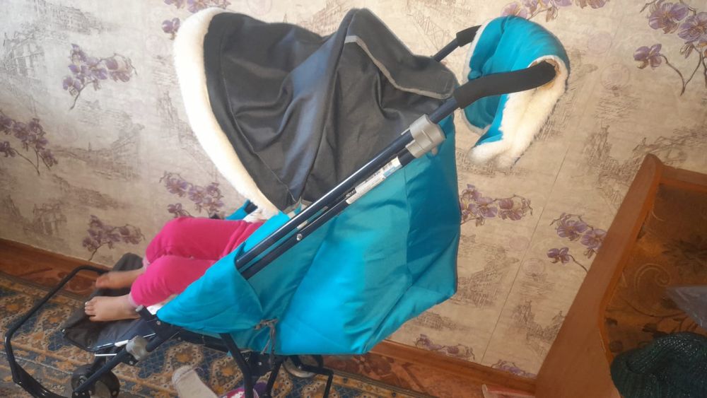 Сани коляска детская