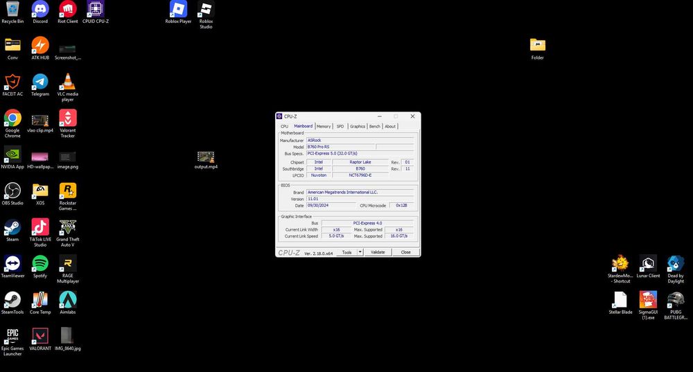 I7 14700K b760 Pro RS