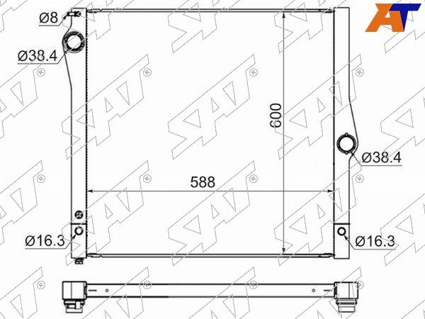 Радиатор Двигателя Bmw X5