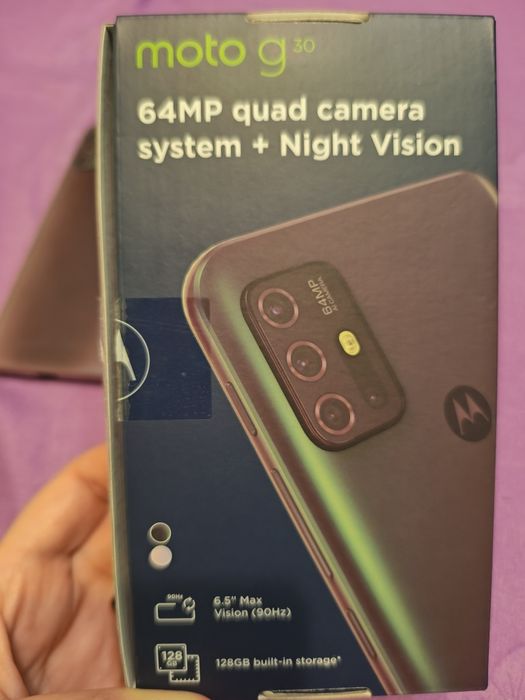 Motorola g30 cu folie și husa