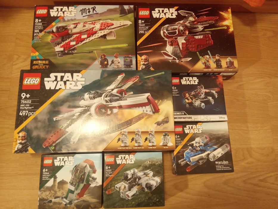Colectie Lego Star Wars, seturi, aproape toate noi
