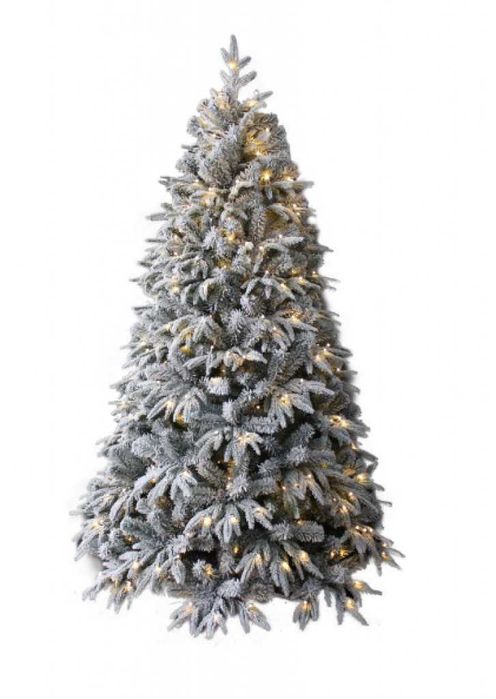 Коледна елха с вградени лампички по връхчетата-размери