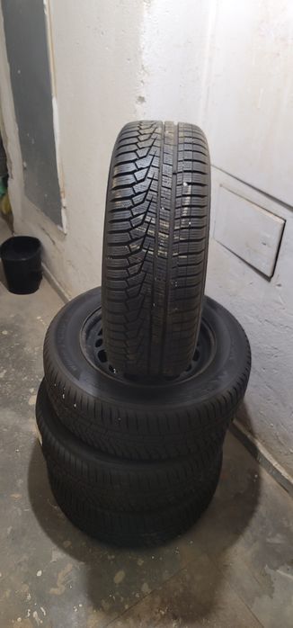 Set 4 Jante otel R16" Originale Citroen C5 / Peugeot 508 /407/ 607, 5x108 + 4 anvelope iarna forte bune