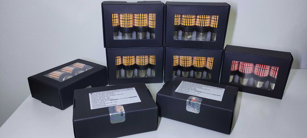 Bec LED semnalizare 21W LED becuri semnalizare galben portocaliu/ rosu