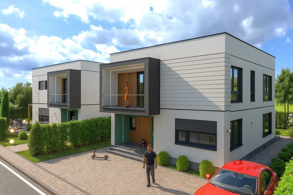 Casa P+1 noua, arhitectura moderna, la 3min de centru, langa padure