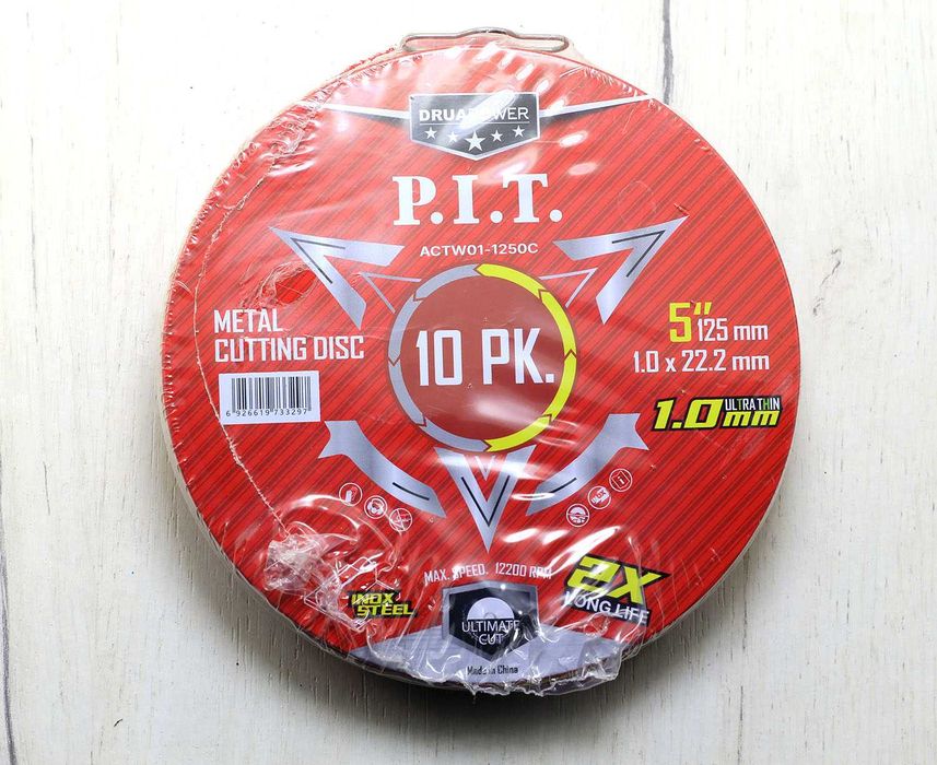 Диск отрезной по металлу, нержавеющей стали Круг абразивный изг P.I.T.