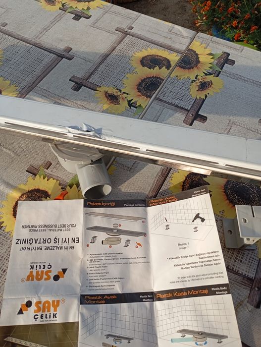 Сифон точков Драголов и линеен сифон 80 см.SAY