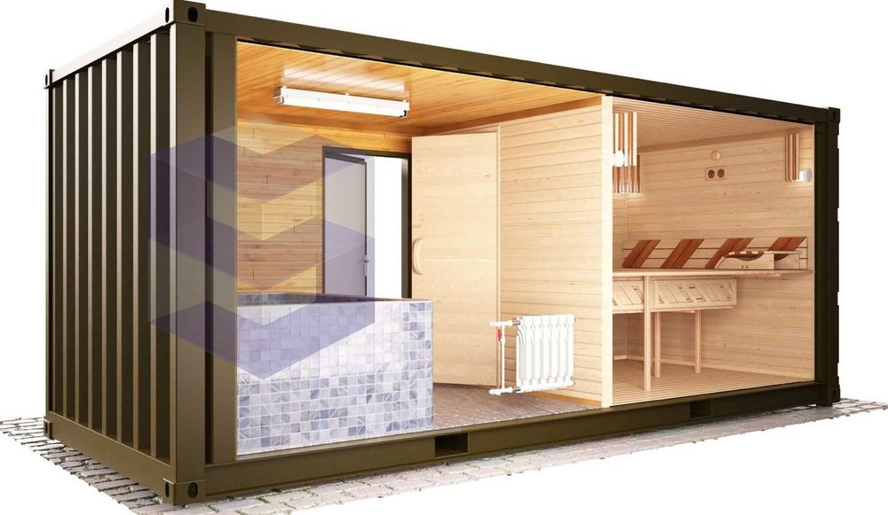 Баня из контейнера