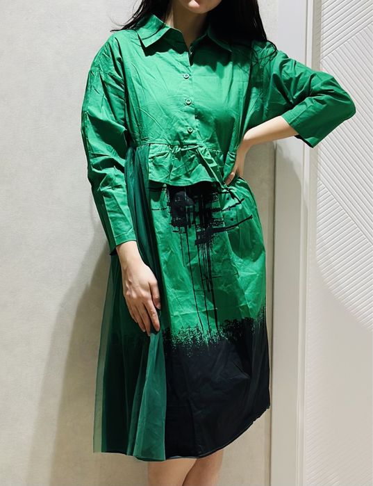 Платье рубашка Китай оверсайз