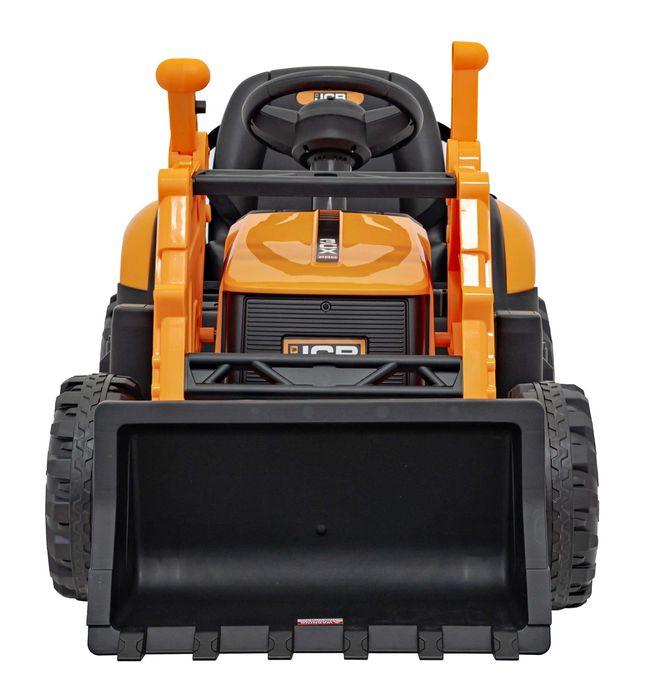Tractor electric pentru copii cu cupa manuala JCB (0960) Galben