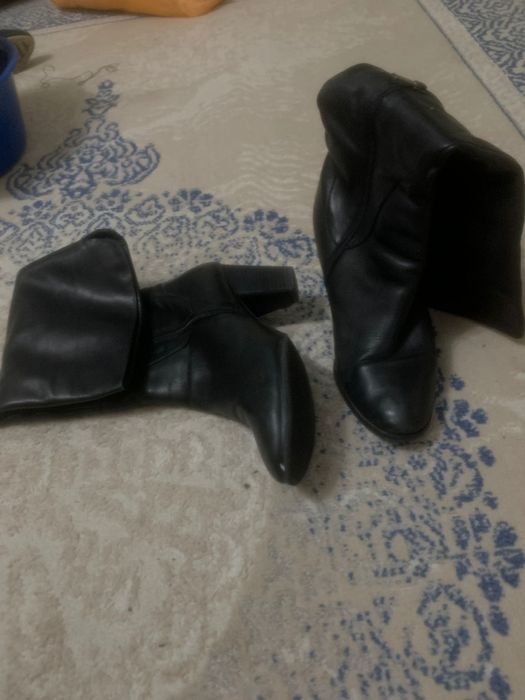 Сапоги кожаные Baskoni