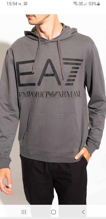 Emporio Armani EA7  Hoodie /  L НОВО! ОРИГИНАЛ! Мъжко Горнище Качулка