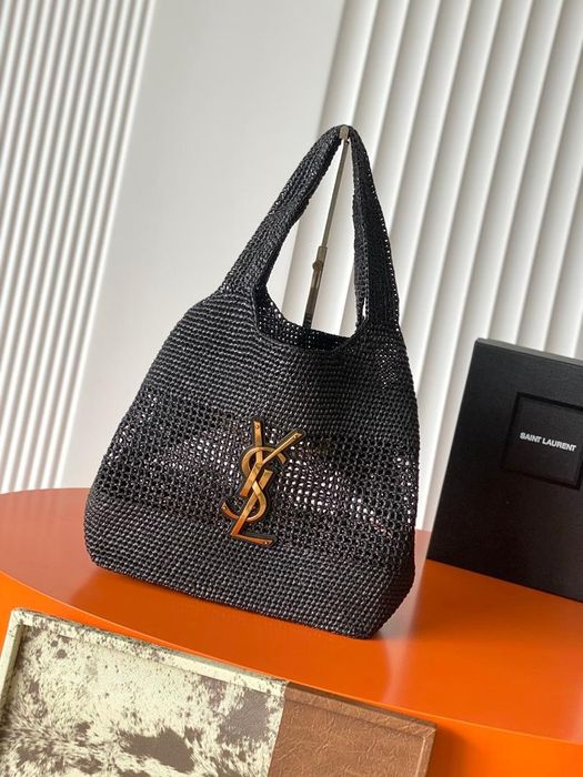 Saint Laurent Icare in Raffia