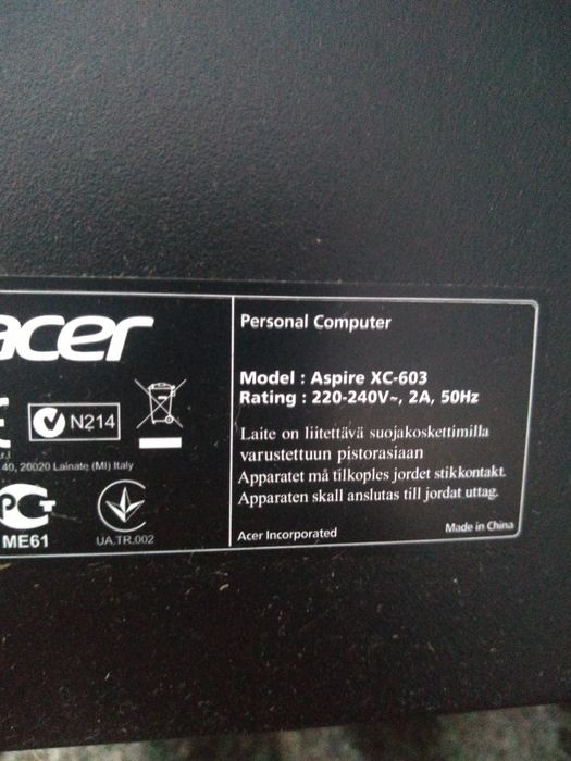Геймърски компютър ,,АCER " XC 6030