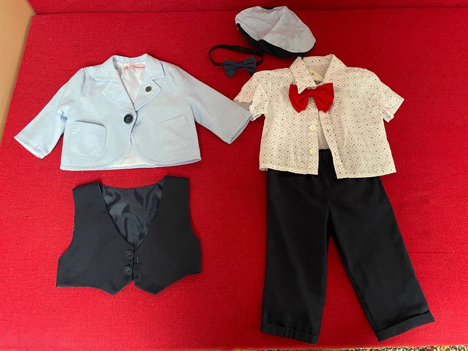 Vand costum de botez baieti marime 62