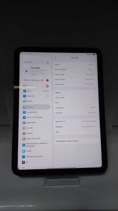IPAD A16, 128GB,SANATATE BATERIE 98%/Fin X Amanet cod 136650