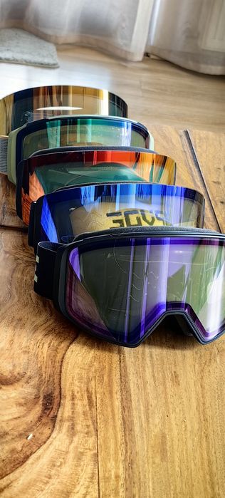 Ochelari heliomati lentilă colorata ski snowboard enduro atv
