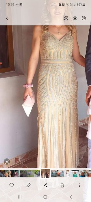 Rochie de seara purtata o singura data marimea 36-38