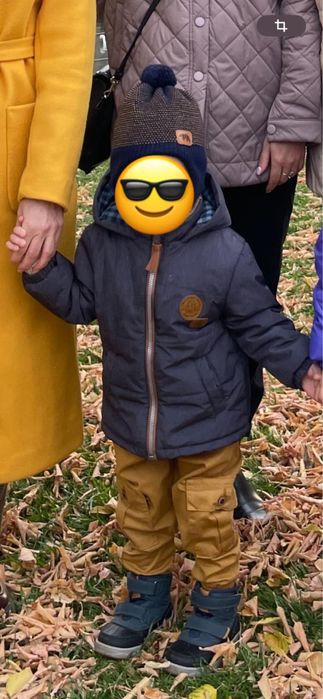 Теплая осенняя куртка детская для мальчика