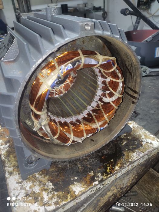 Перемотка электродвигателья