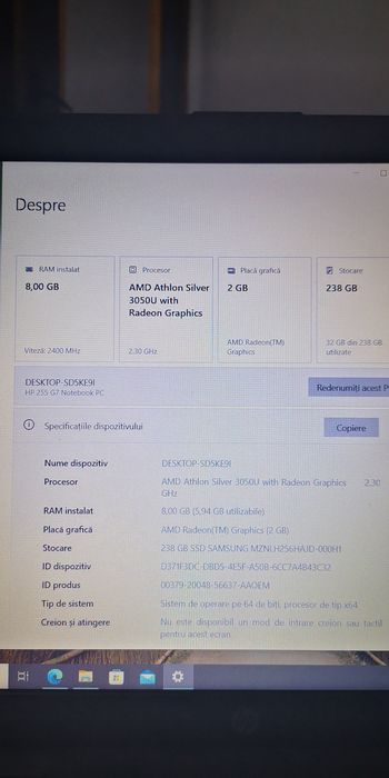 Laptop HP 255 G7