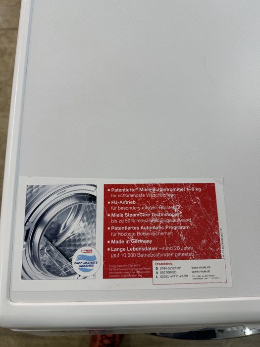 Пералня Miele 8кг А+++ с пара W 5877 edition 111 GERMANY Гаранция