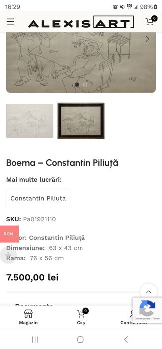 Schita grafica Constantin Piliuta