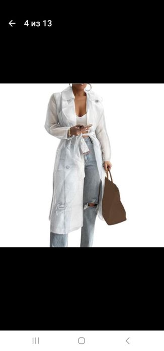 Рубашка-плащ летняя накидка