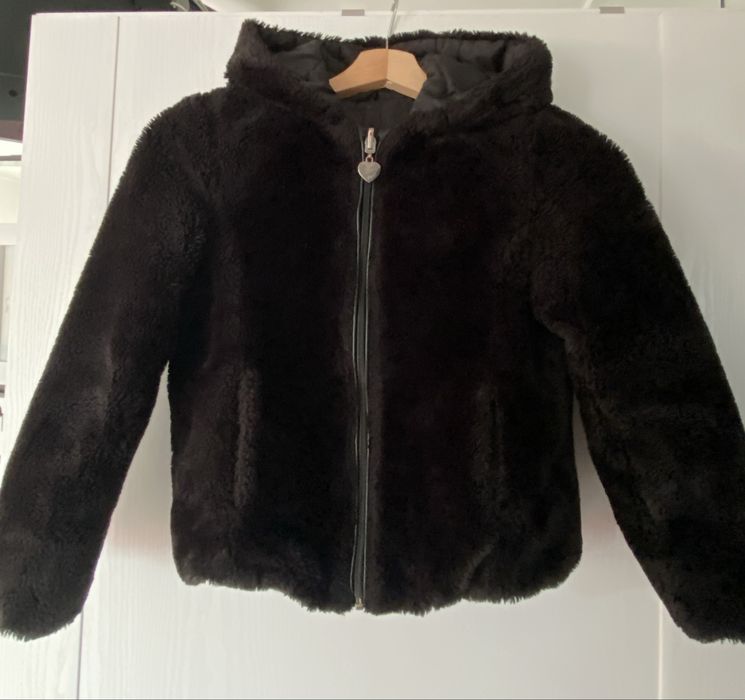 Geaca blană fetita 10-12 ani