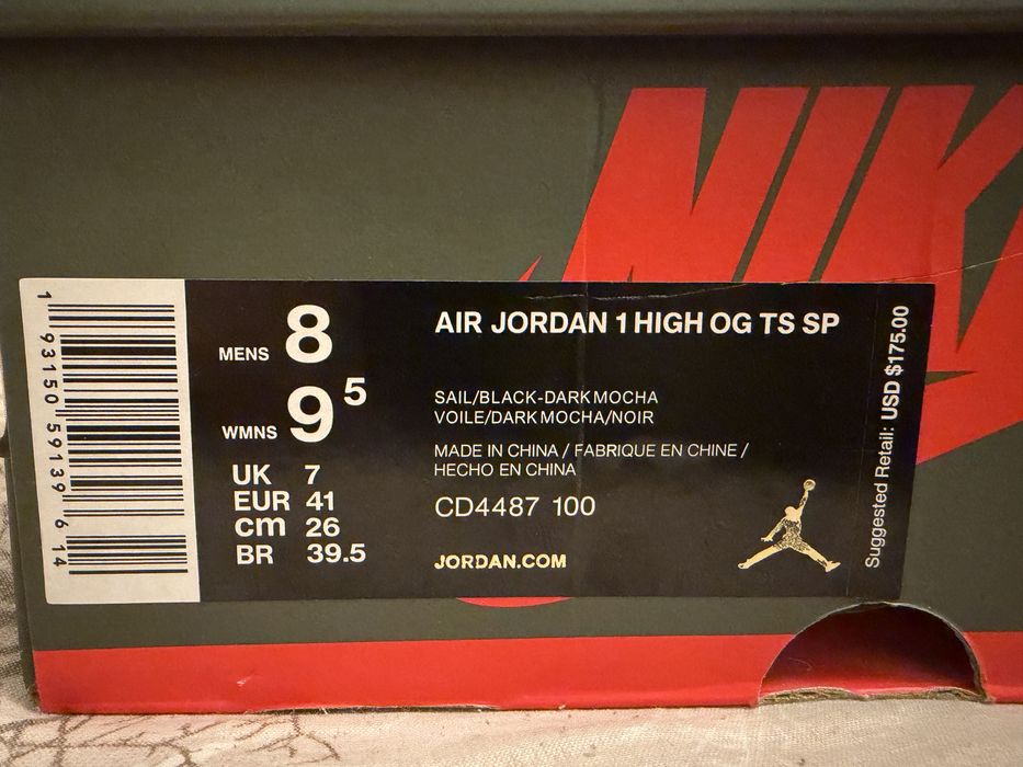 Air Jordan 1 Travis Scott Mocha High