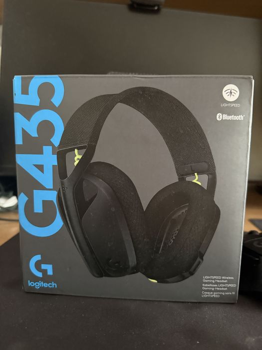 Casti gaming wireless Logitech G435 Lightspeed, Negru