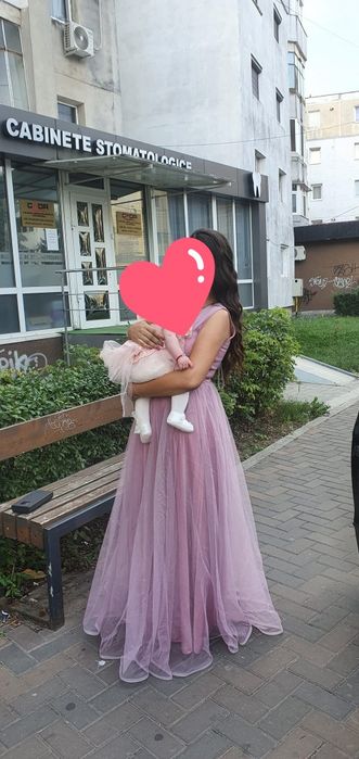 Rochie superba elegantă roz