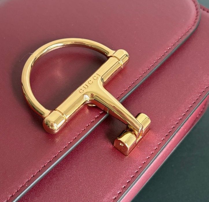 Мини малка червена чанта Gucci