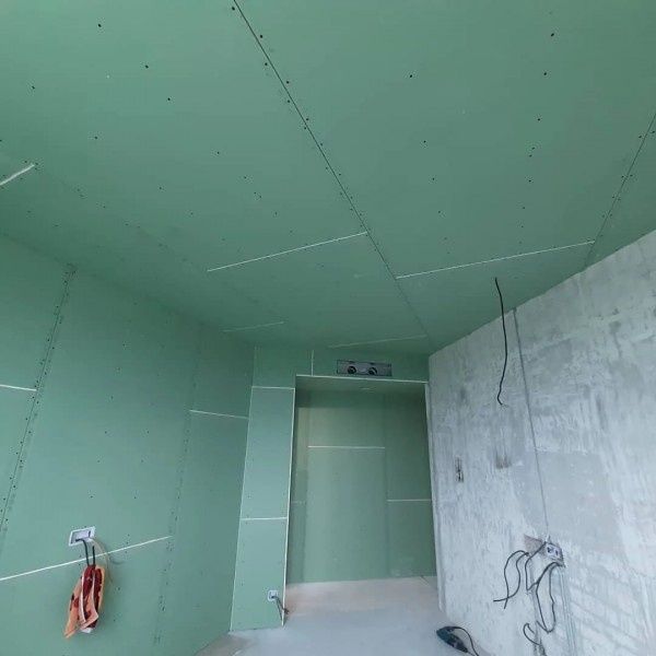 Гипсокартон левкас закатка обои