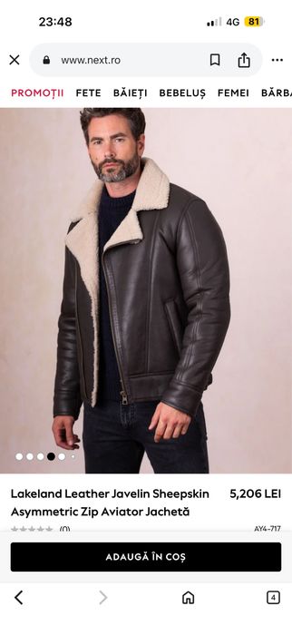 Cojoc barbati din piele de miel