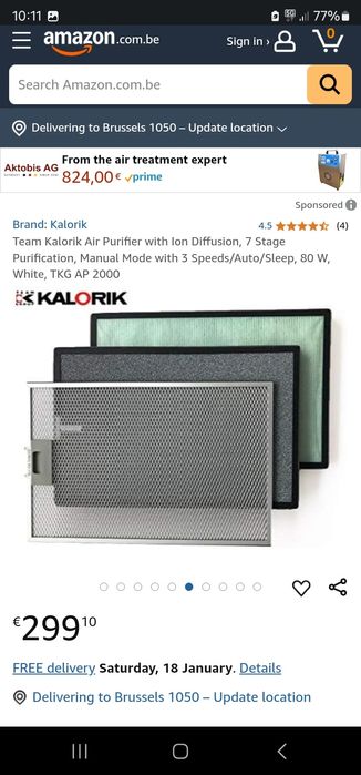 Purificator aer TKG AP 2000 7 etape purificare