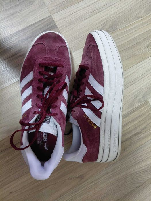 Adidas Gazelle bold, visiniu, marime 40.5
