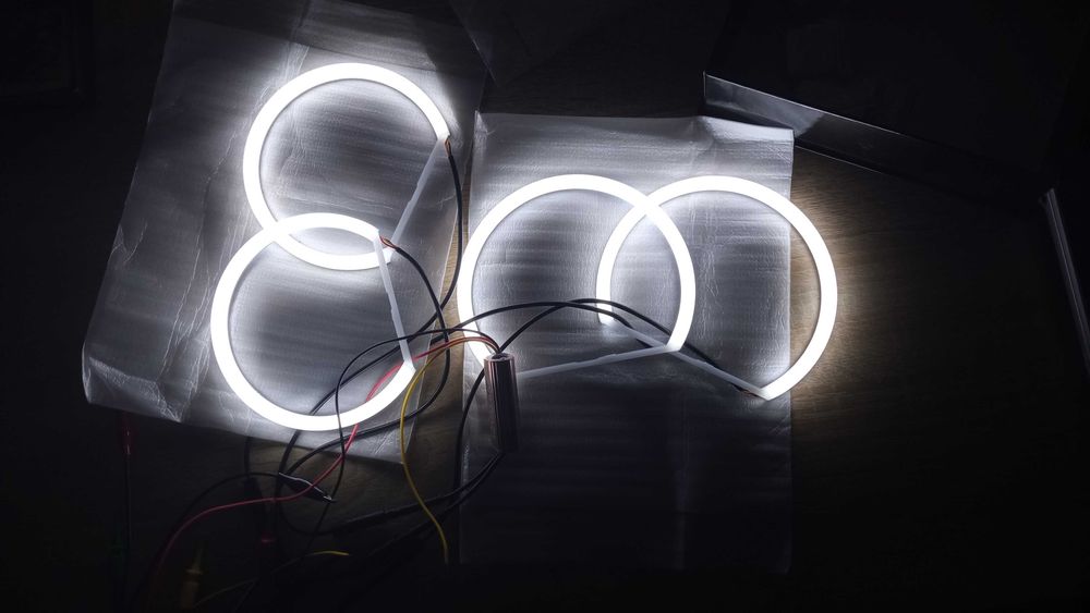 COB LED ангелски очи за BMW с функция мигач, Различни модели