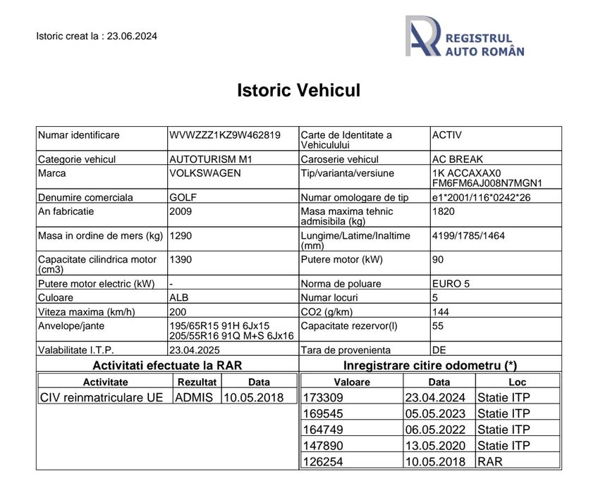 VW Golf 6 VI ~ 1.4 TSI ~ 122 CP ~ Trapa ~ Alcantara ~