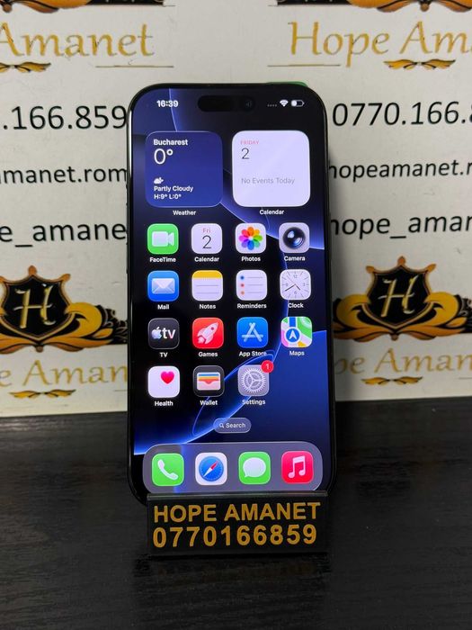 Hope Amanet P10/iPHONE 16 PRO 256 GB BT 98%