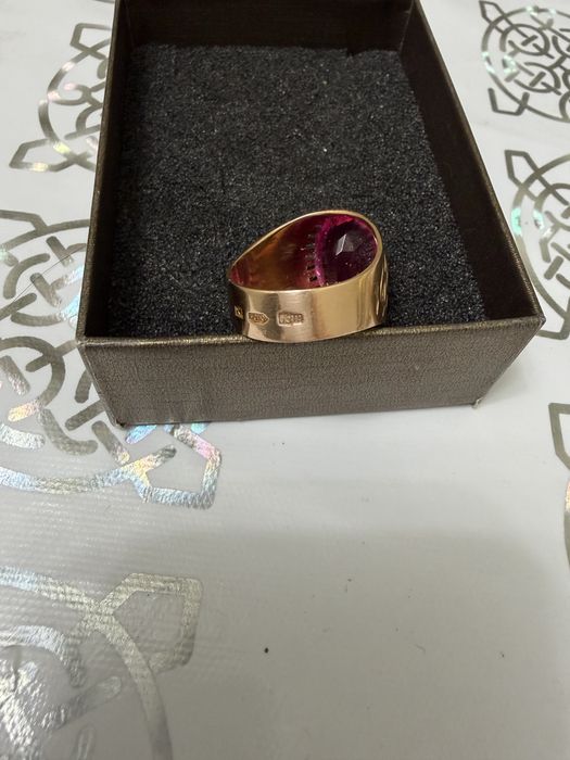 Массивное советское кольцо 583 пробы