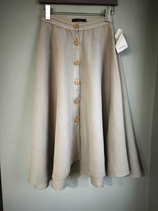 Zara, нова ленена пола, размер XS