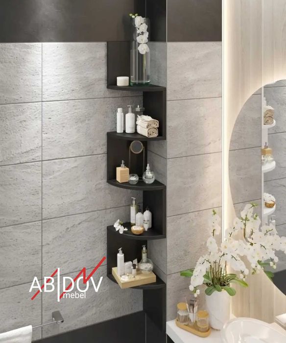 Бурчак учун полка . Исталган интерьер ва жой учун тугри келаверади.