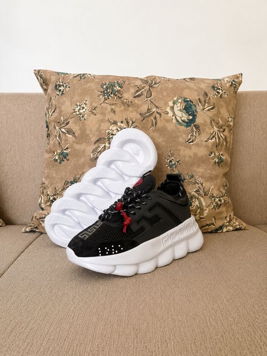 Adidasi Versace Chain Reaction Black&White Edition