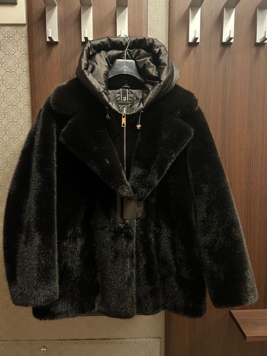 Кожено зимно палто